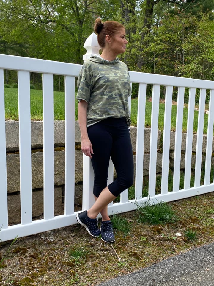 FRANKIE OVERSIZED SHORT SLEEVE HOODIE - CAMO