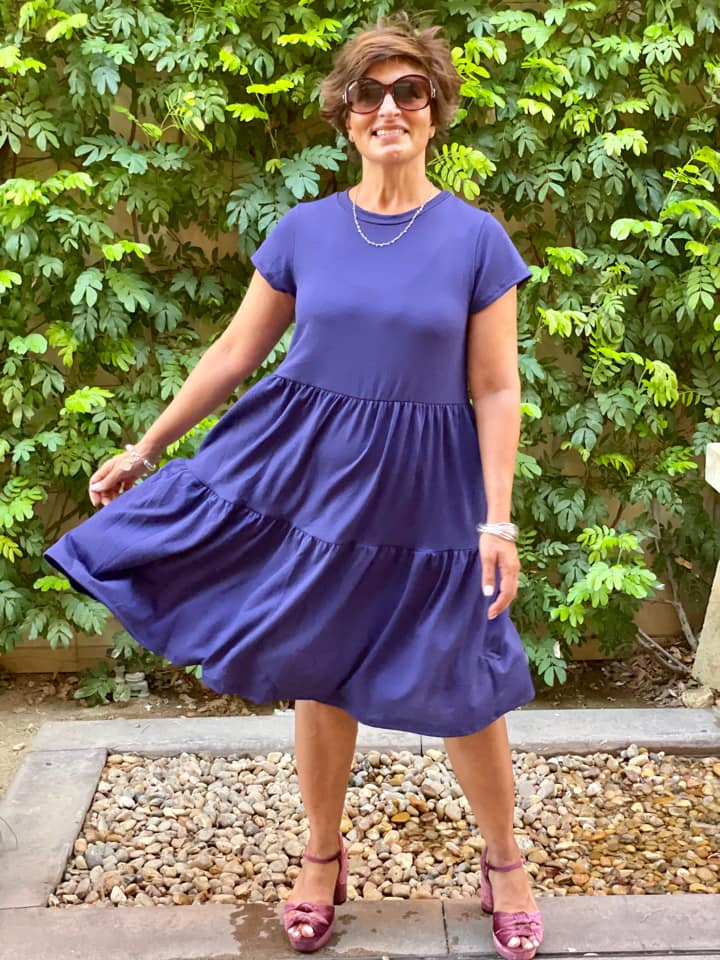 Ariel Dark Purple Dress Medium