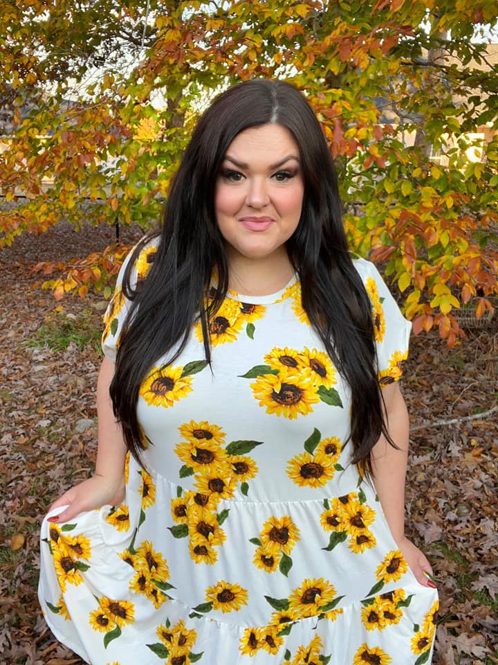 ARIEL SUNFLOWER DRESS SMALL ARIEL SUNFLOWER DRESS SMALL