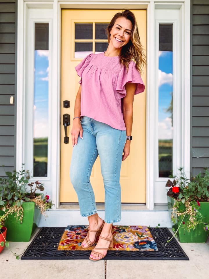 CROPPED KICK FLARE DENIM - SAND DUNE WASH