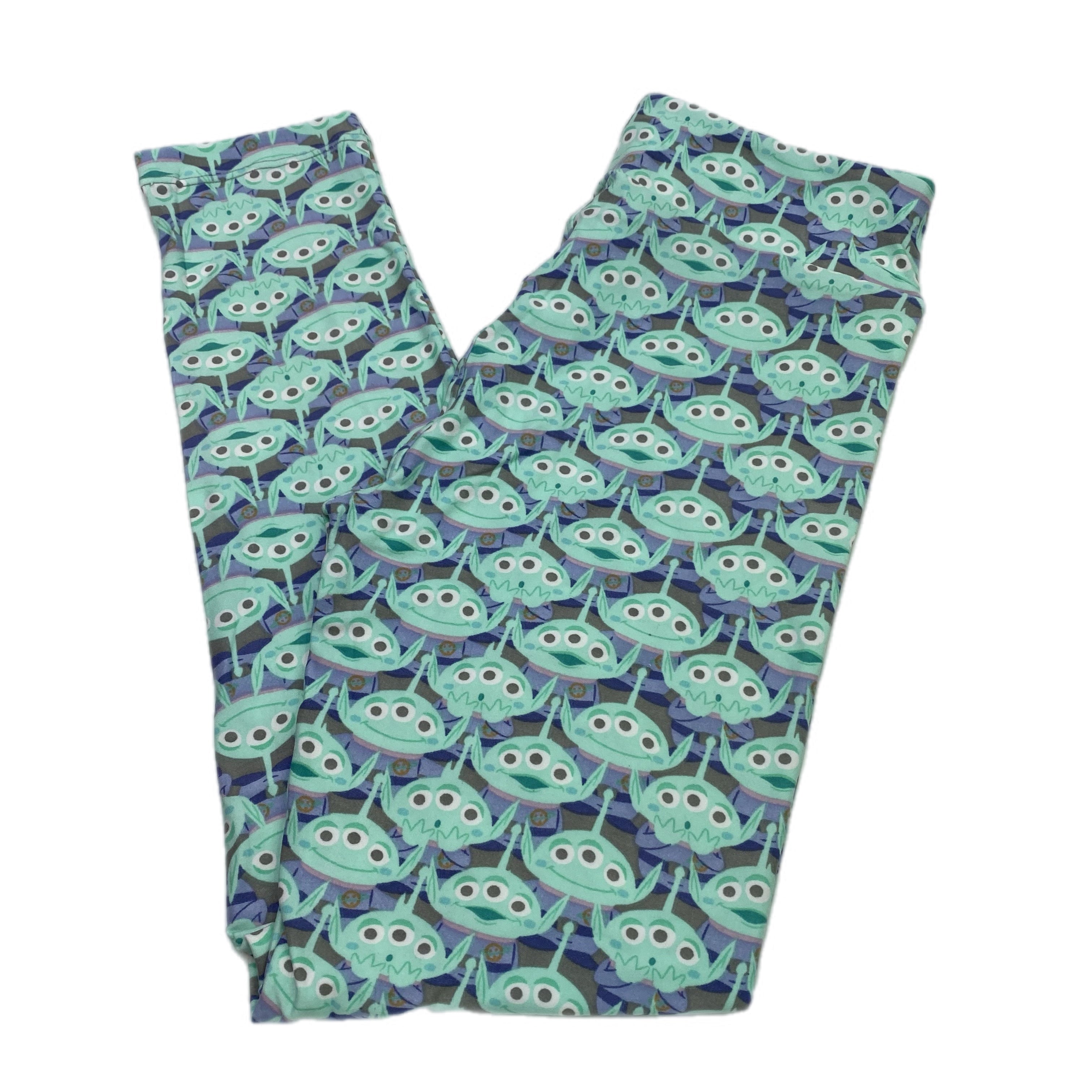 DISNEY ADULT LEGGINGS - ONE SIZE TOY STORY ALIEN MINT