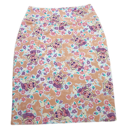 DISNEY CASSIE PENCIL SKIRT - MISS PIGGY PEACH