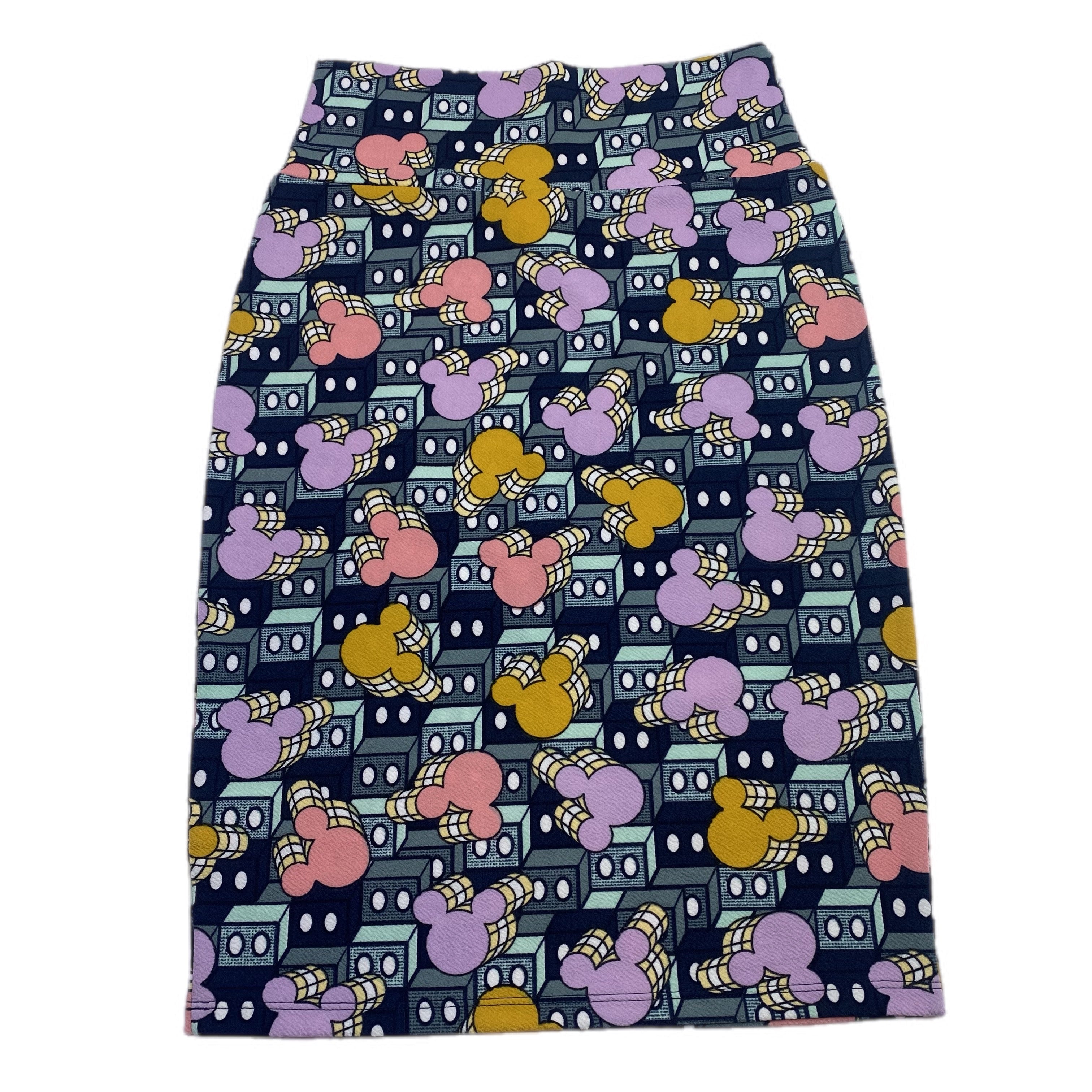 DISNEY CASSIE PENCIL SKIRT - MICKEY BLOCKS