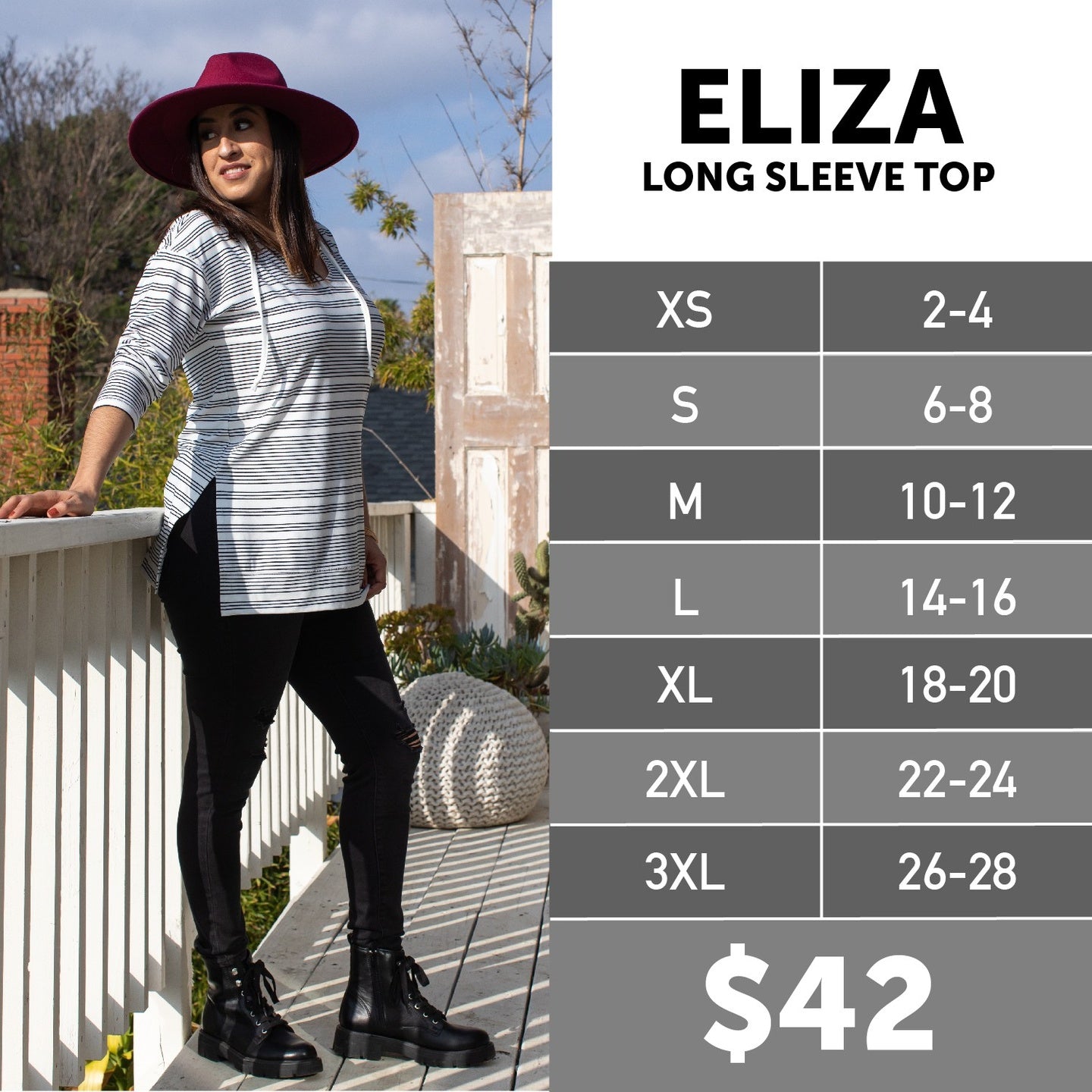 ELIZA HOODIE - BLUE & BLACK FLORAL