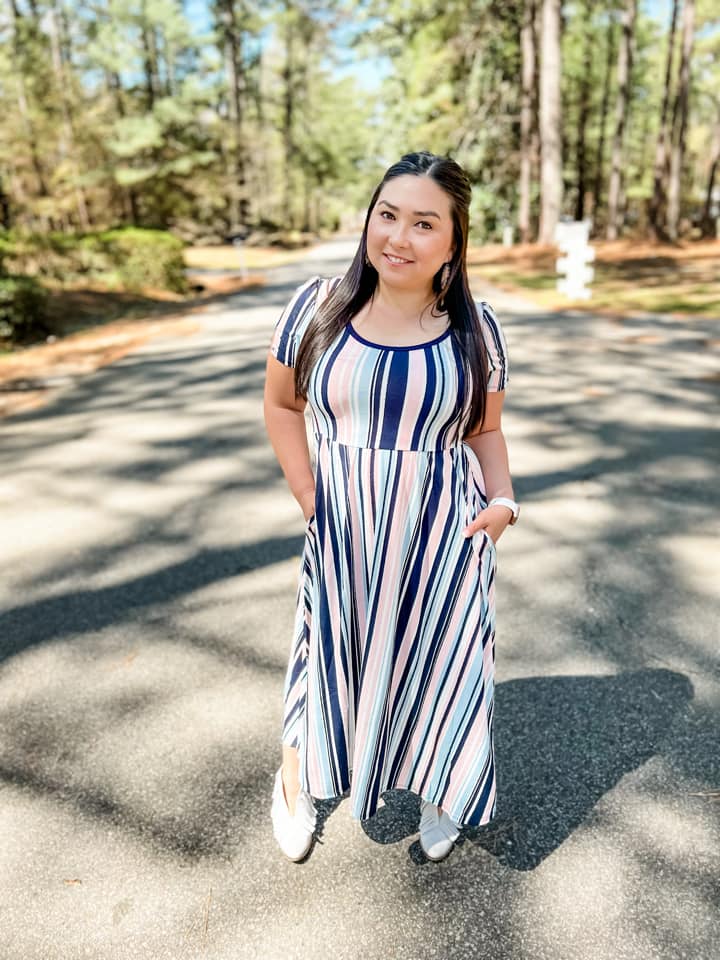 Riley Ribbon Stripe Dress XL Riley Ribbon Stripe Dress XL