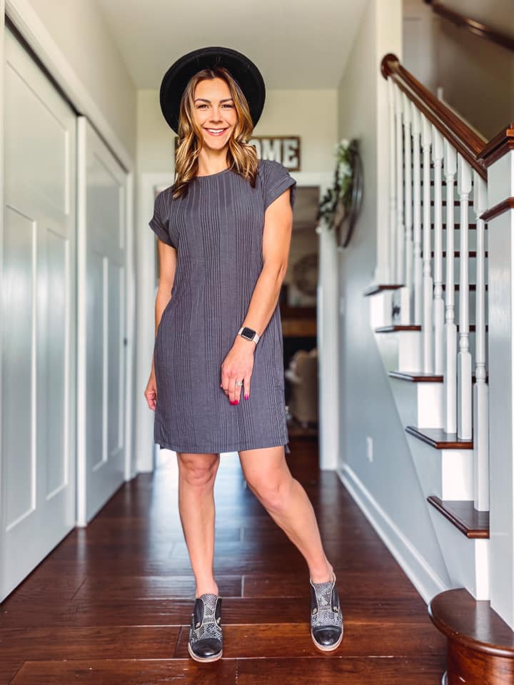 lularoe grey dress LulaRoe Grey Dress