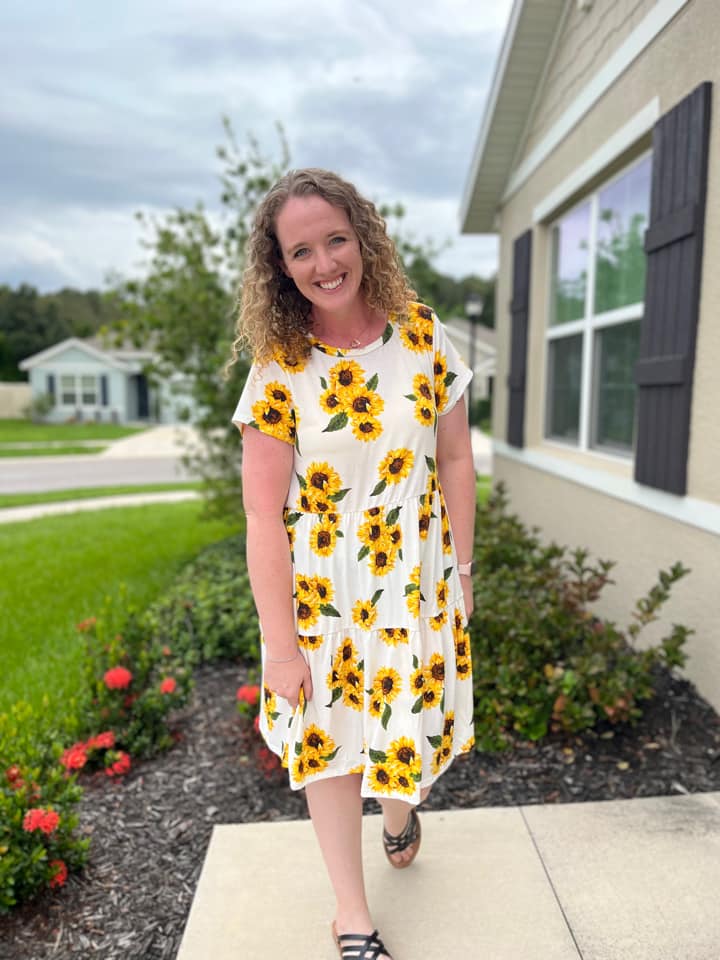 ARIEL SUNFLOWER DRESS SMALL ARIEL SUNFLOWER DRESS SMALL