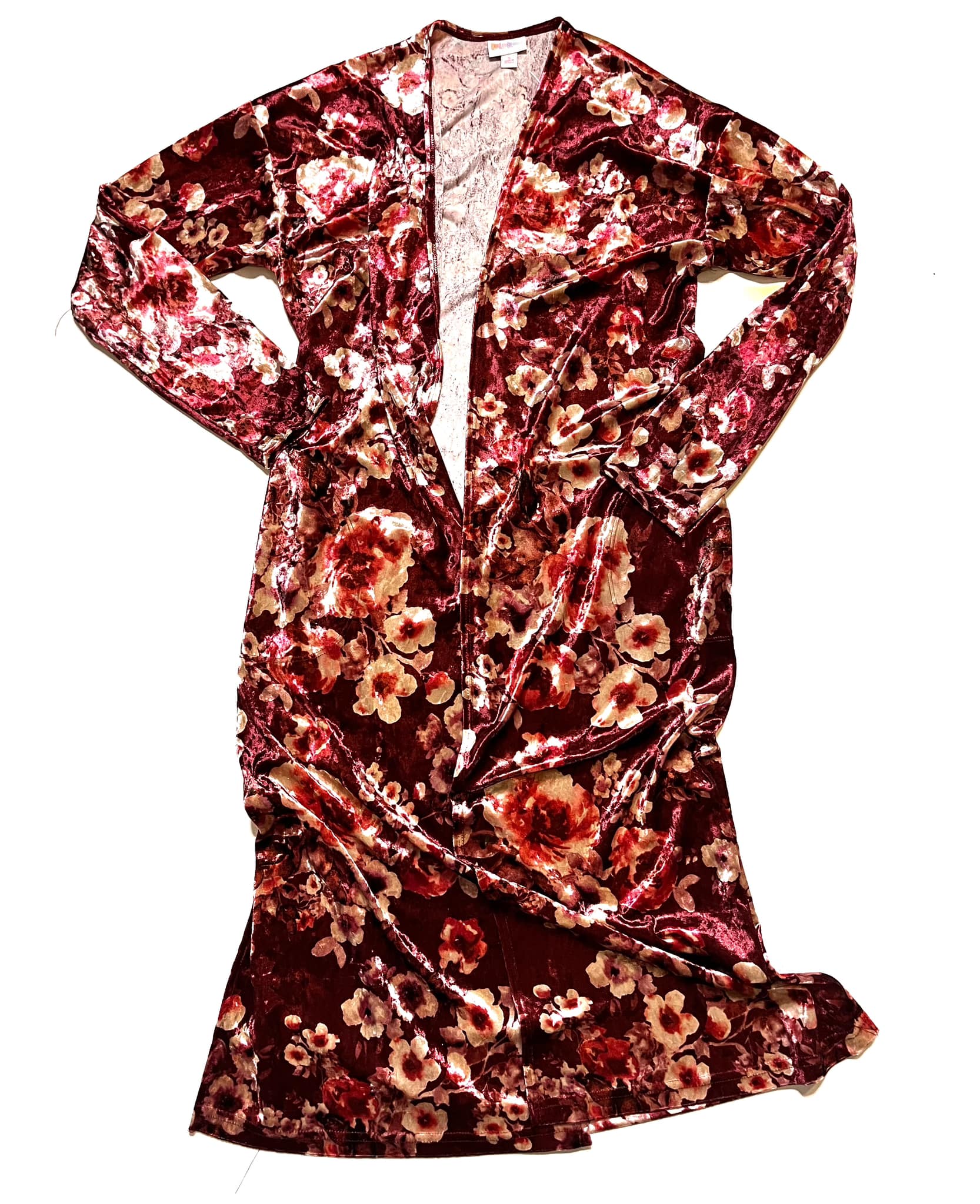 JANET DUSTER CARDIGAN - VELVET FLORAL