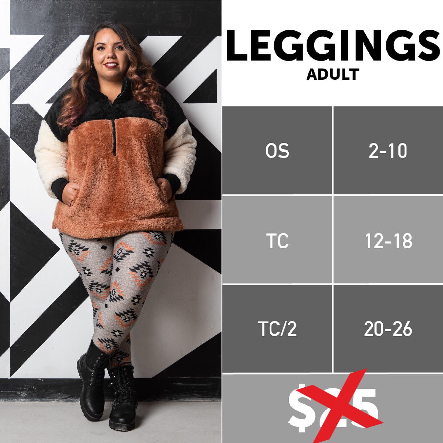 LEGGINGS PRINTS - SALE TALL & CURVY (TC SIZES 12-18)