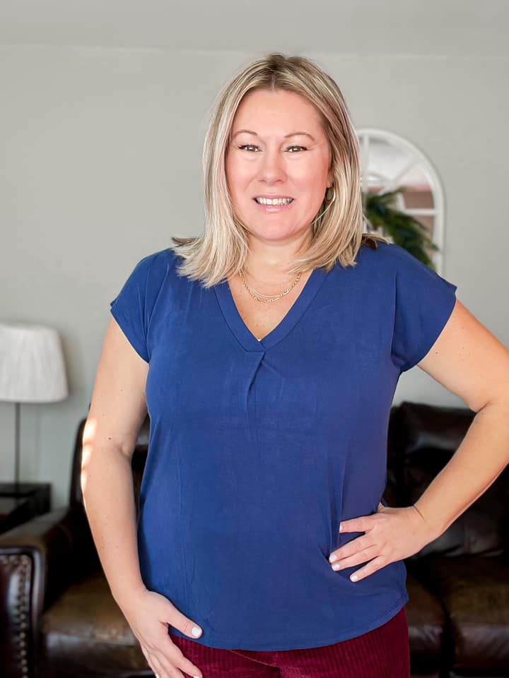 ALICE BLOUSE - NAVY