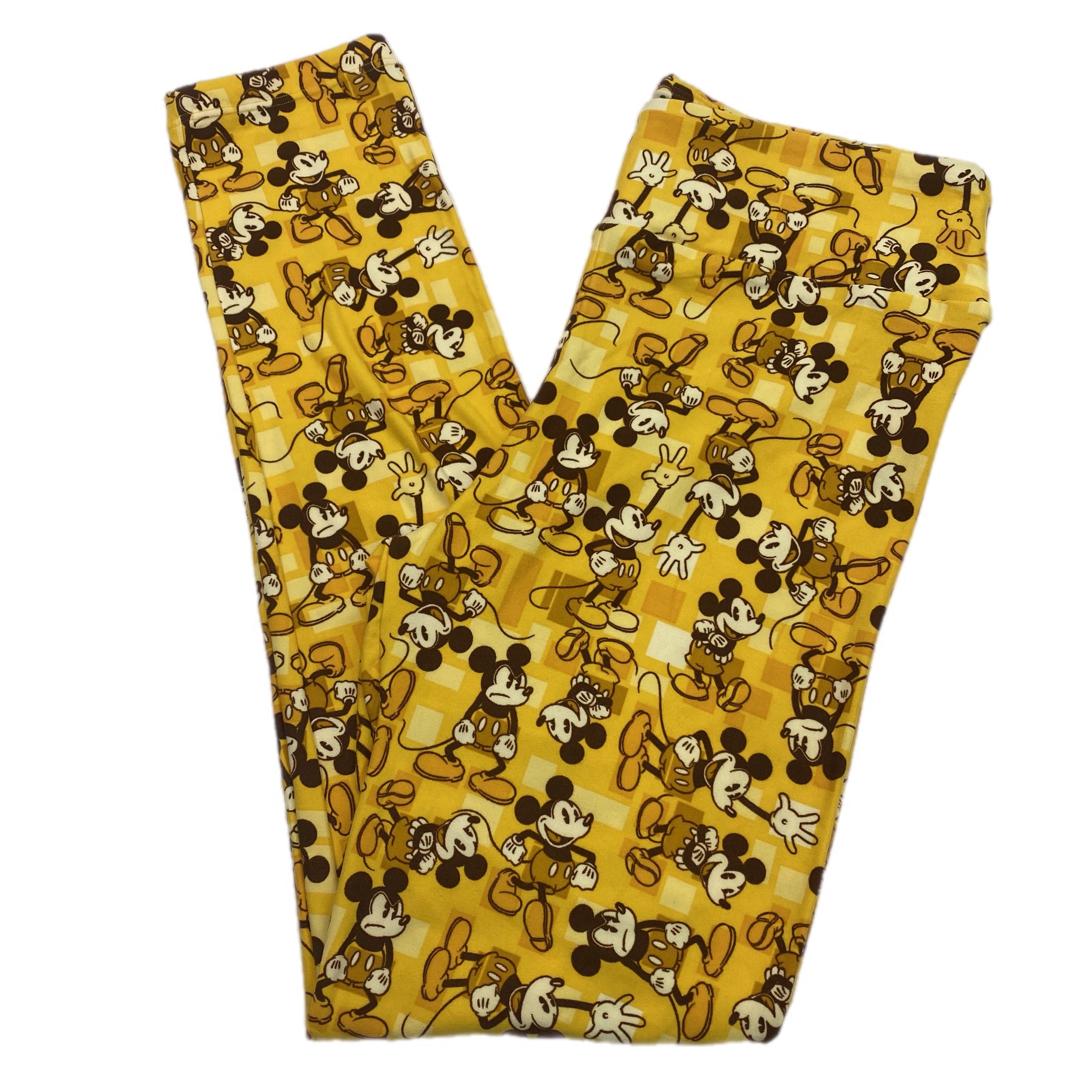 DISNEY ADULT LEGGINGS - ONE SIZE SUNSHINE MICKEY MOUSE