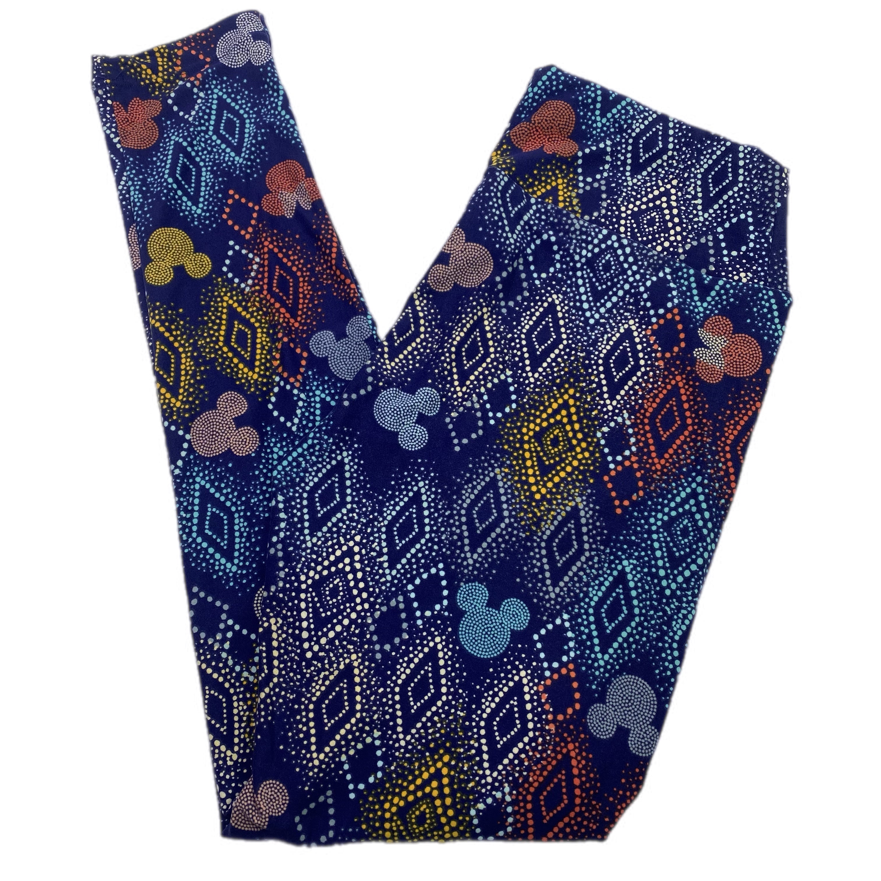 DISNEY ADULT LEGGINGS - ONE SIZE FIREWORKS MICKEY & MINNIE