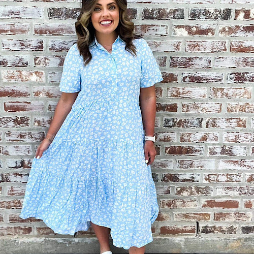 Helene Tiered Midi Dress