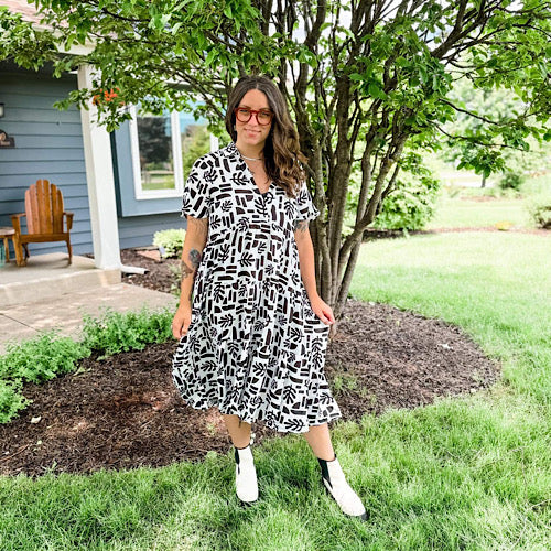 Helene Tiered Midi Dress