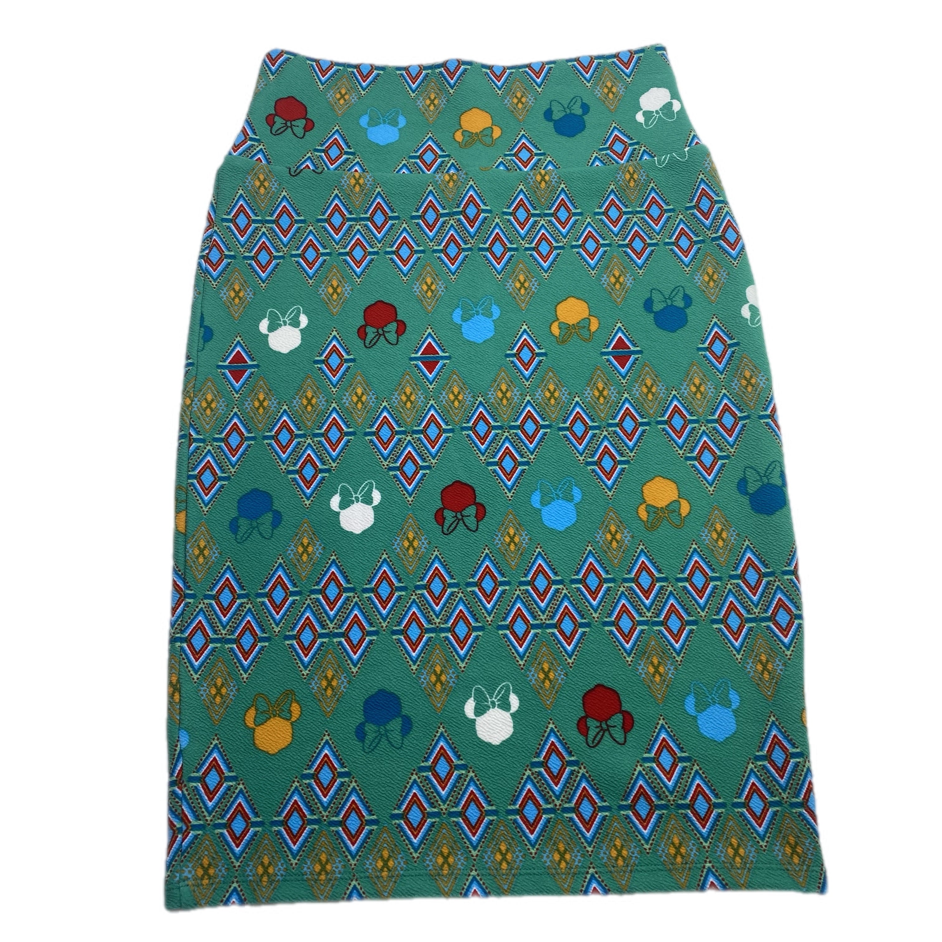 DISNEY CASSIE PENCIL SKIRT -  MINNIE GREEN DIAMOND